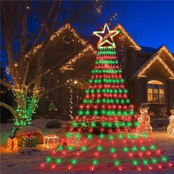 Other - Christmas Decorations Star Lights String, 317 LED 11.5 ft Christmas Tree Lights